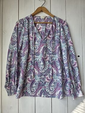 Laura | Tops | Laura 34 Sleeve Stripe Motif Top | Poshmark